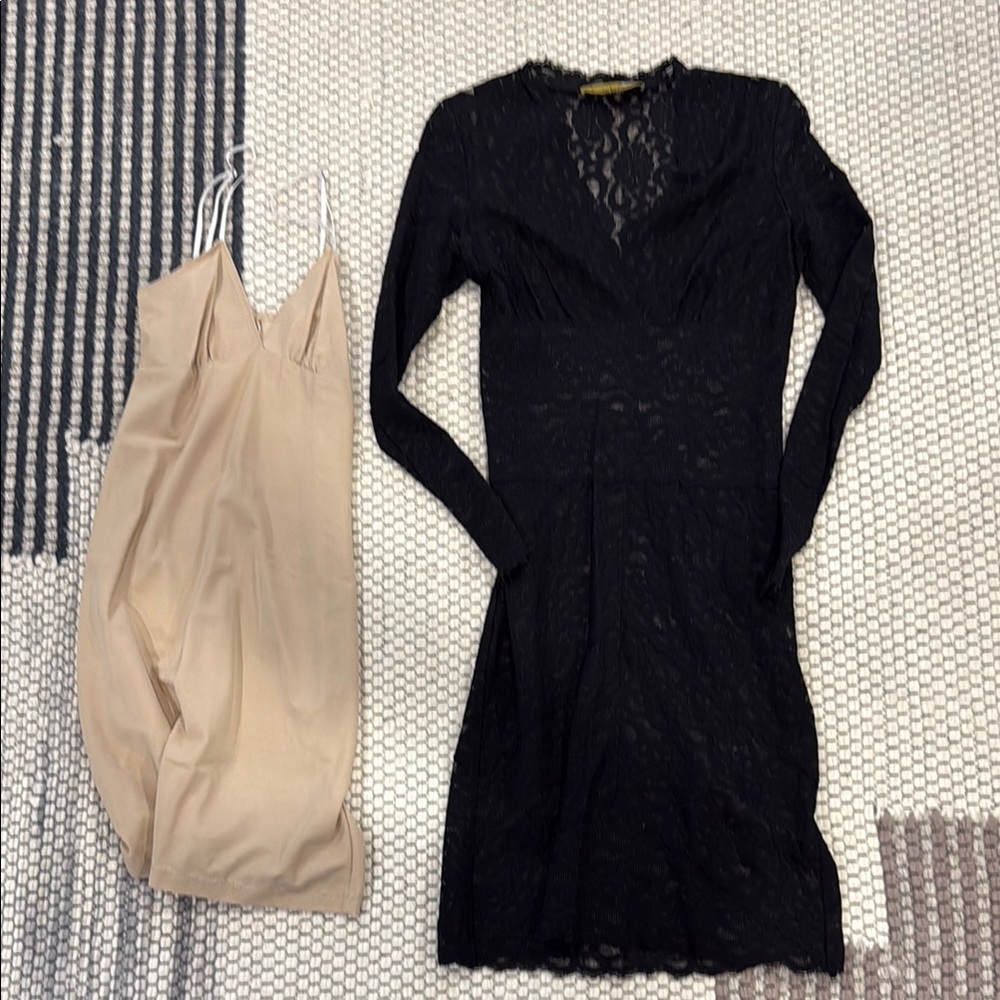Nicole Miller Elegant Black Lace Dress